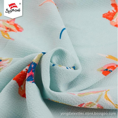 Chiffon Bubble Fabric Print for Trousers